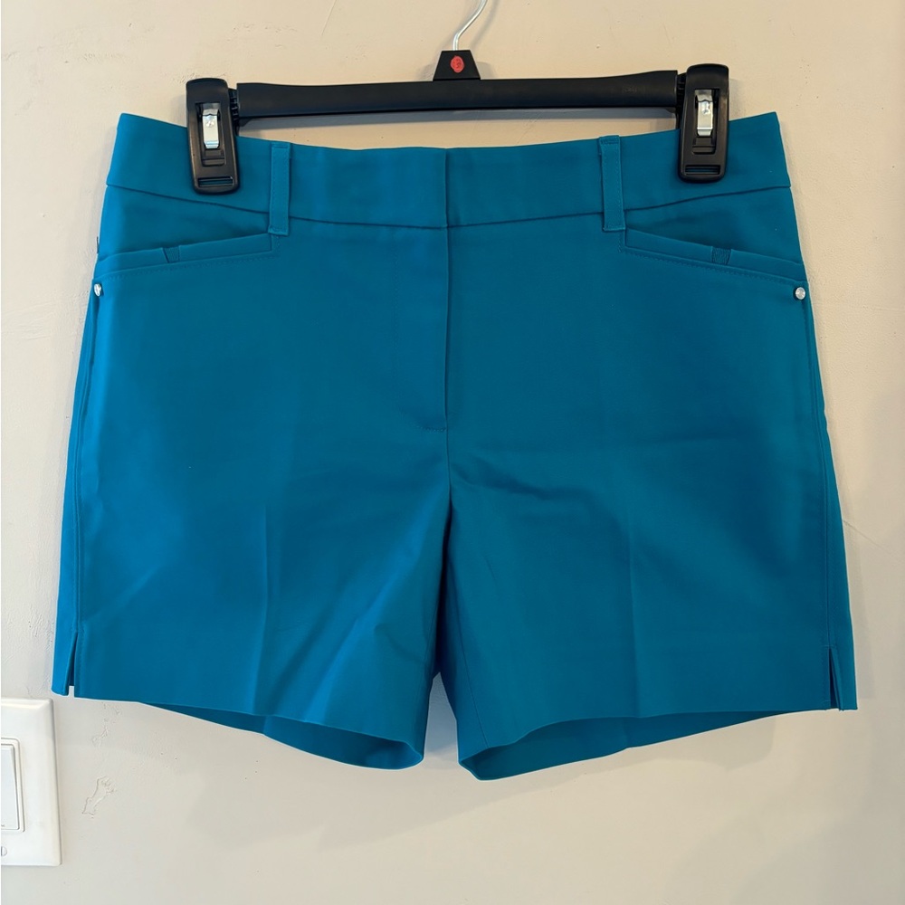 White House Black Market 5” costal short in petrol blue. Size 2